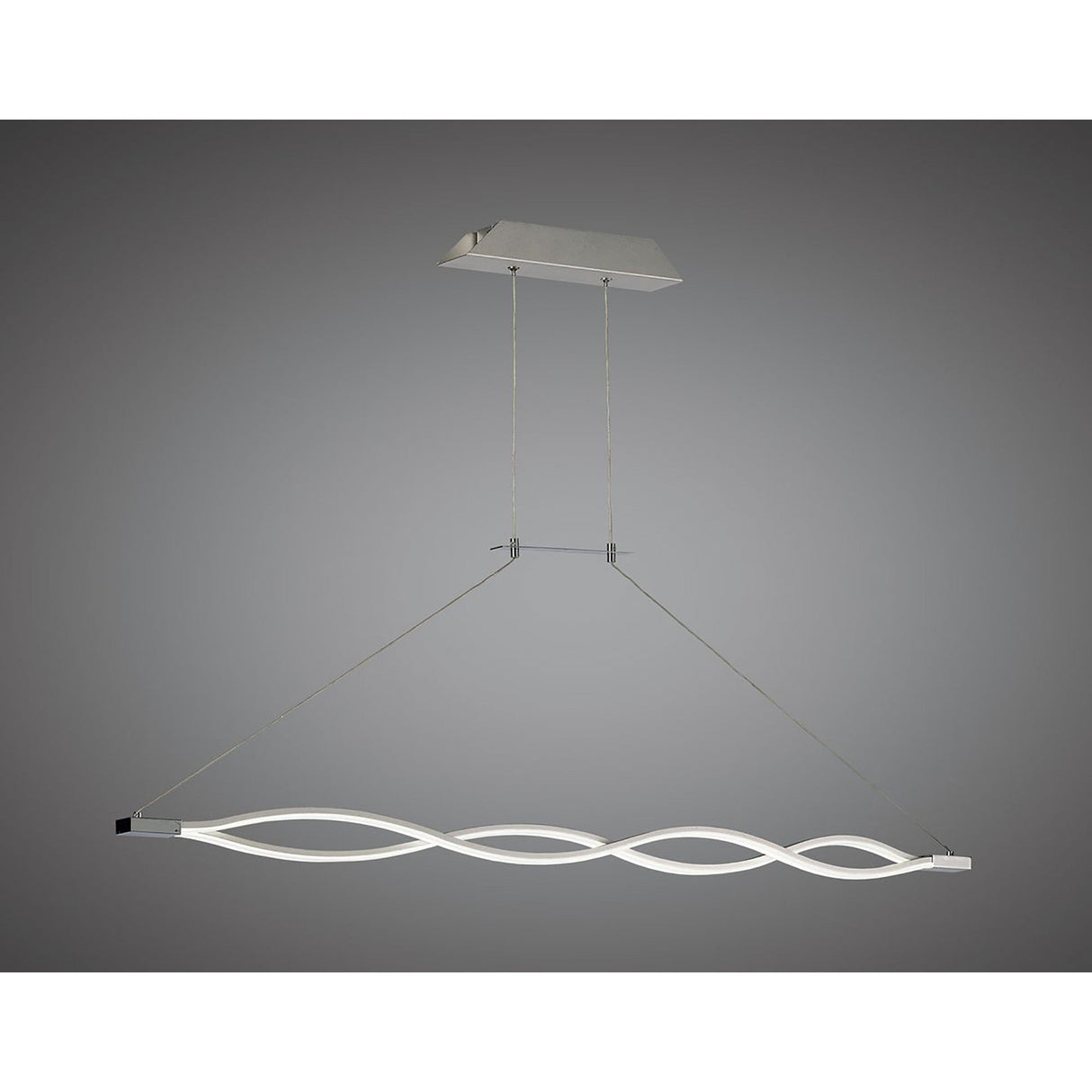 Sahara Dimmable LED Linear Suspension Light 42W 3000K - Chrome