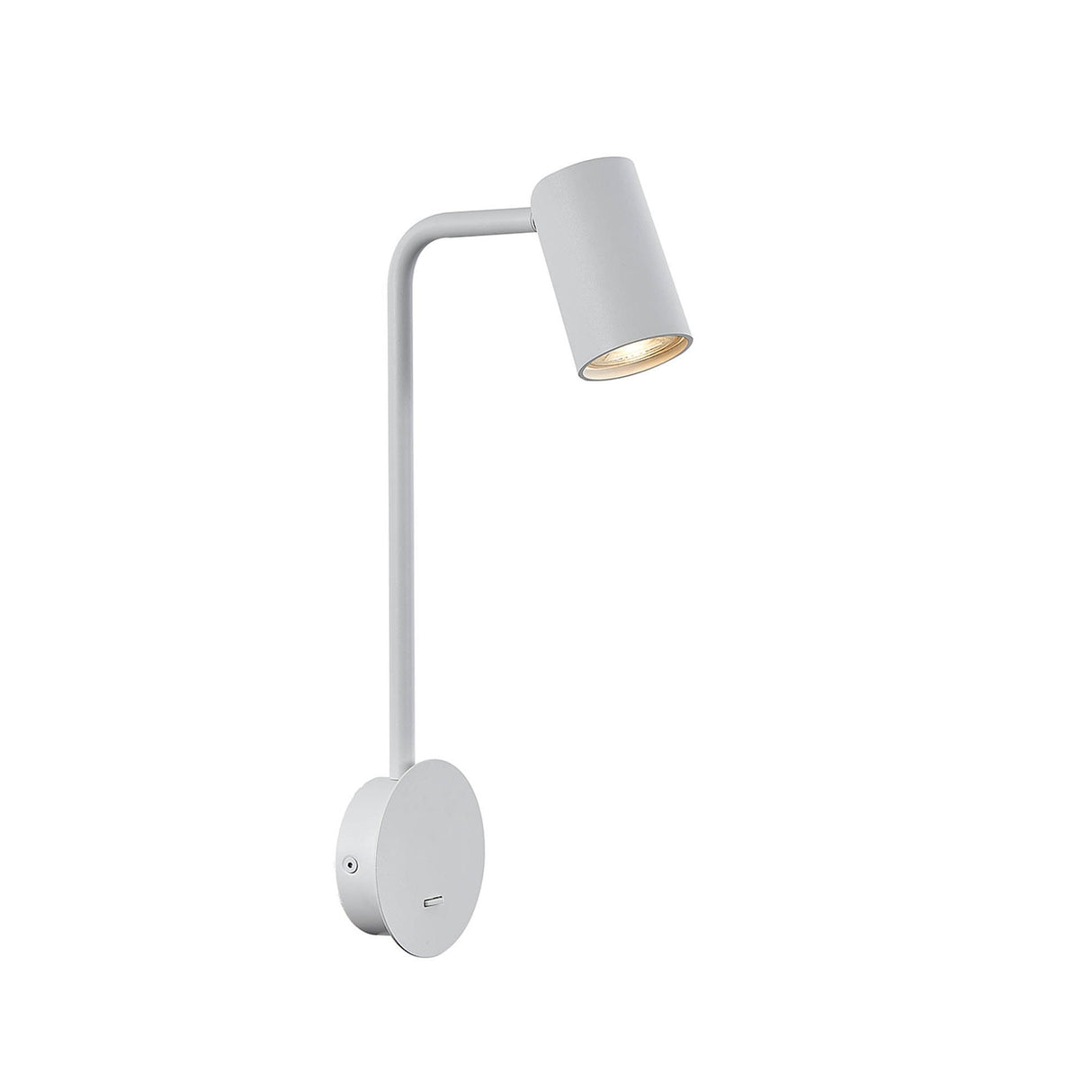 Sal 1 Light Wall Light With Switch - Matt White