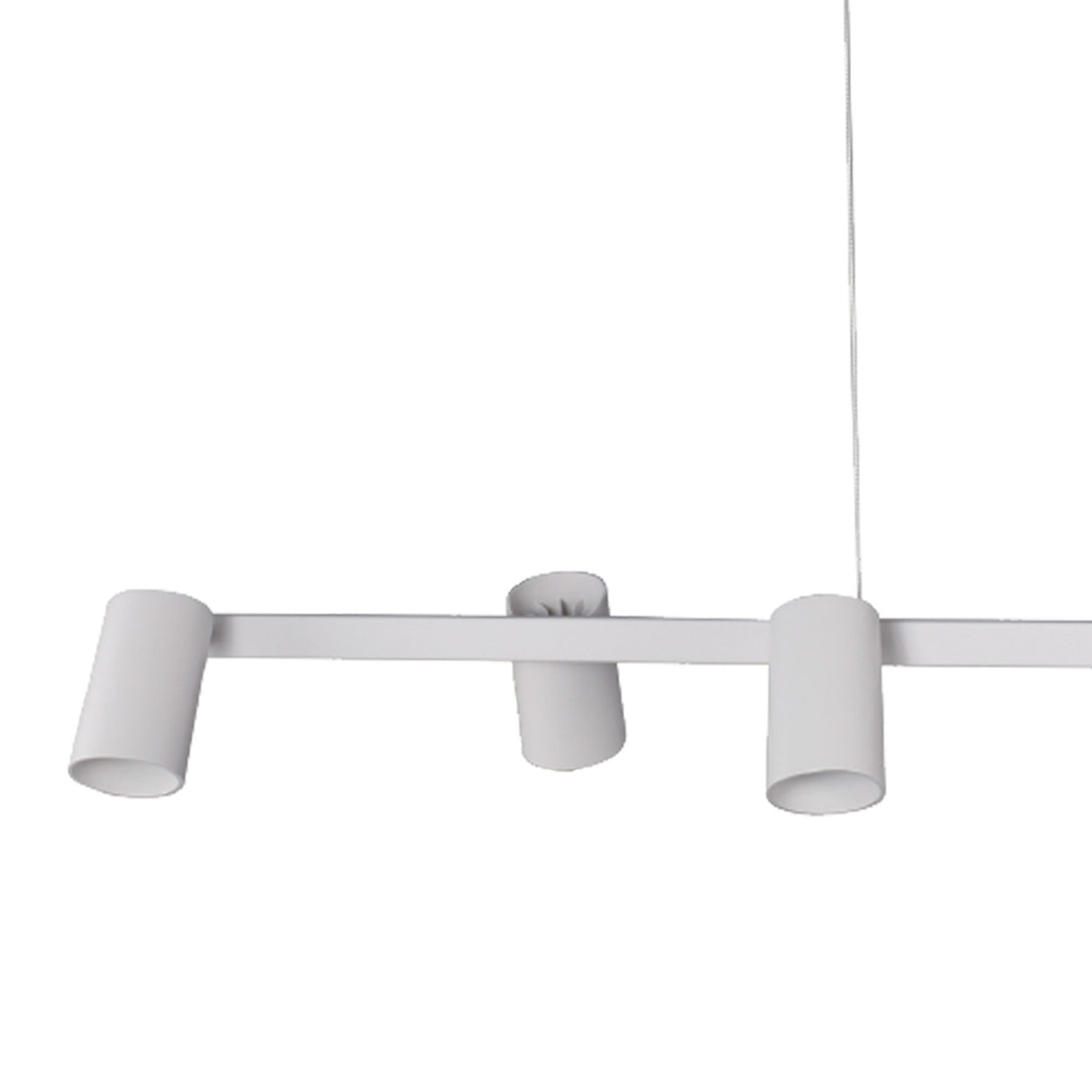Sal 6 Light Spotlight Linear Suspension Light- Matt White