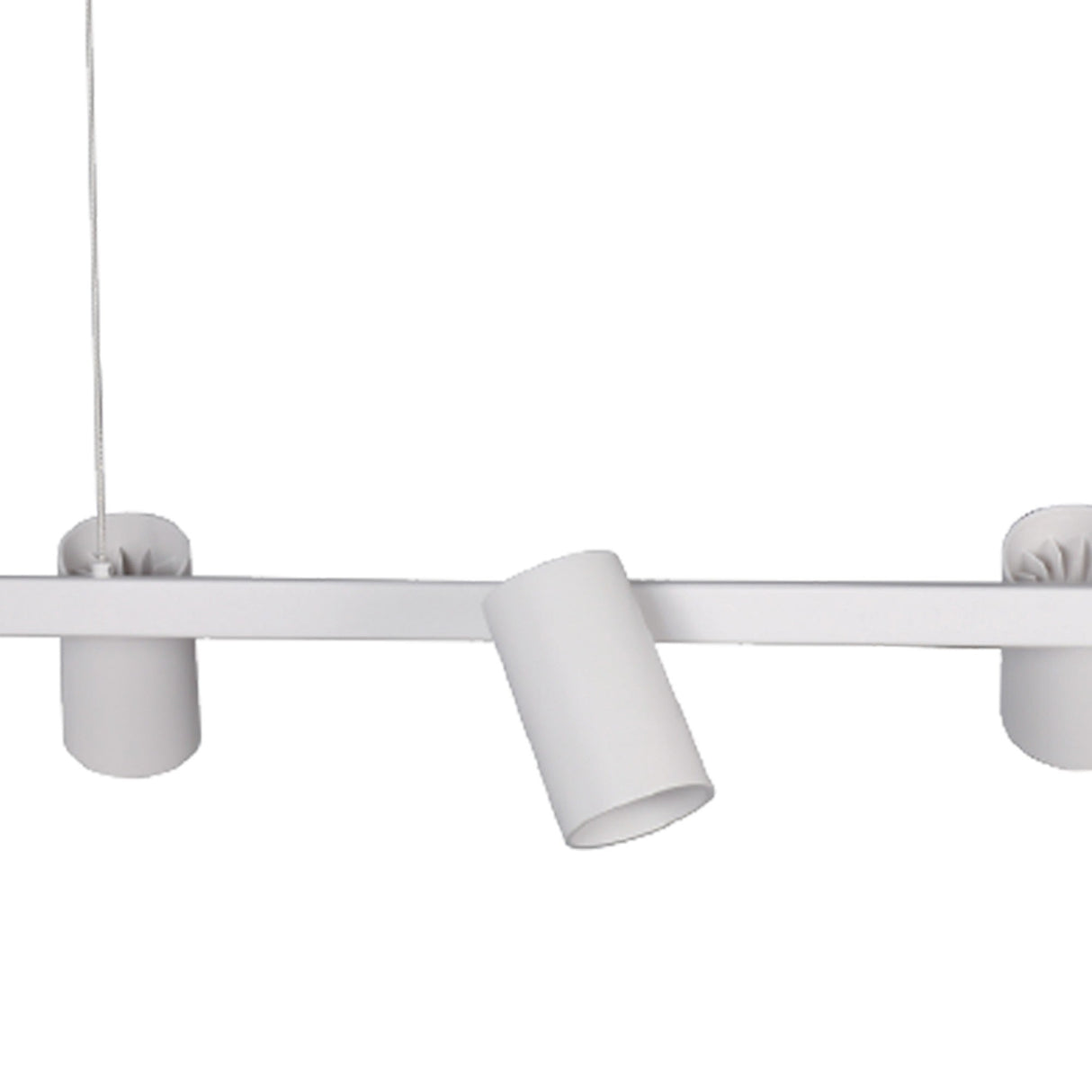 Sal 6 Light Spotlight Linear Suspension Light- Matt White