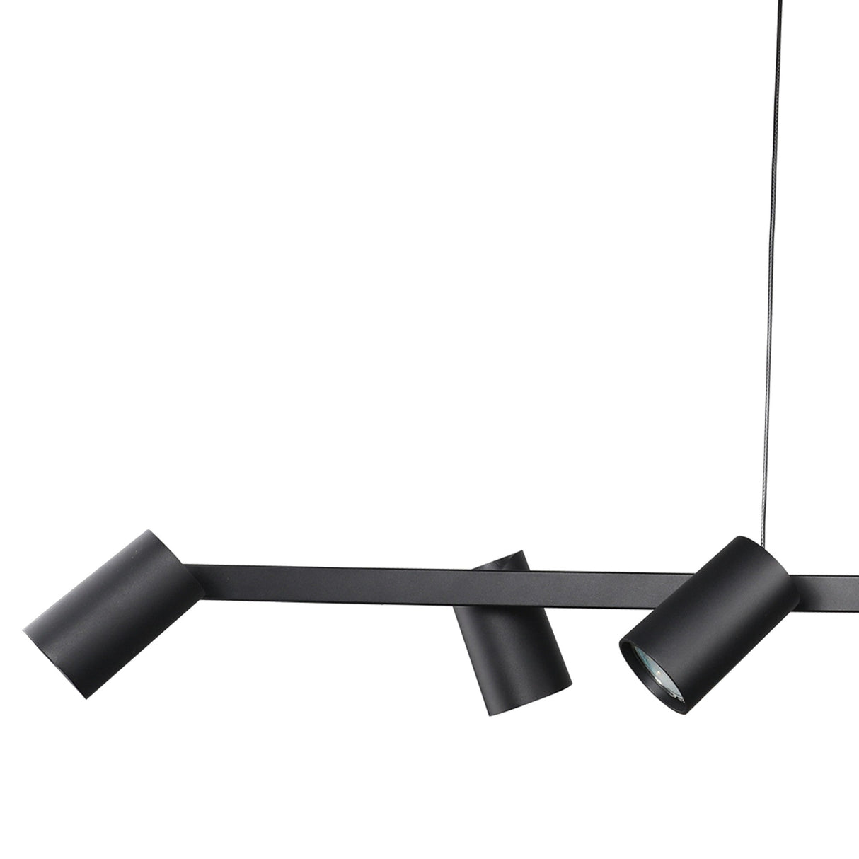 Sal 6 Light Spotlight Linear Suspension Light- Matt Black