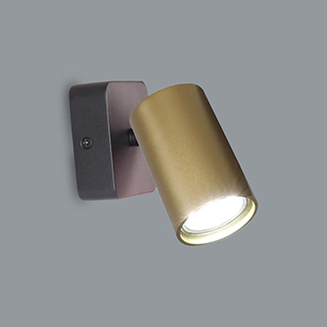Sal 1 Light Single Spotlight - Satin Gold & Matt Black