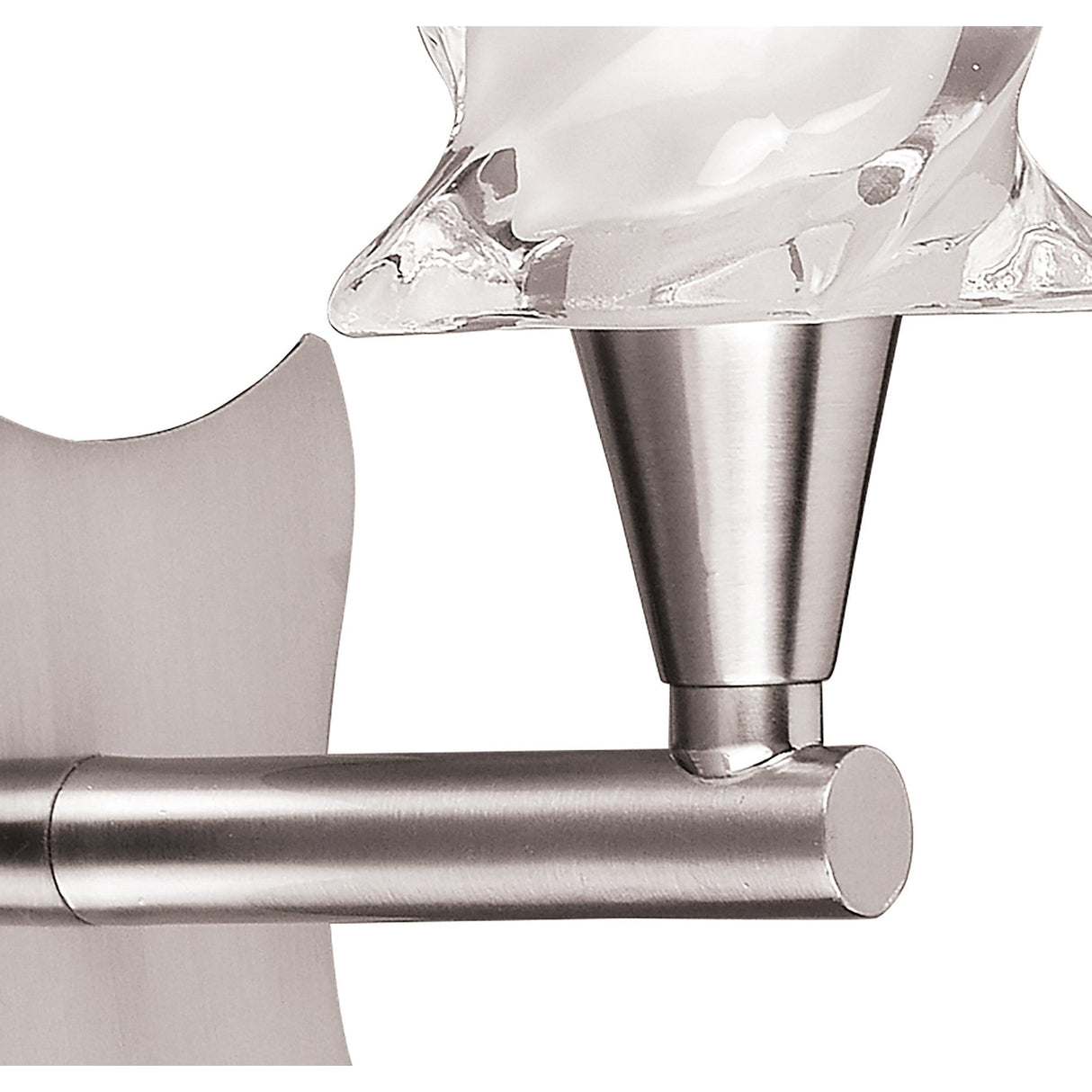 Salomon 1 Light Wall Light With Switch - Satin Nickel