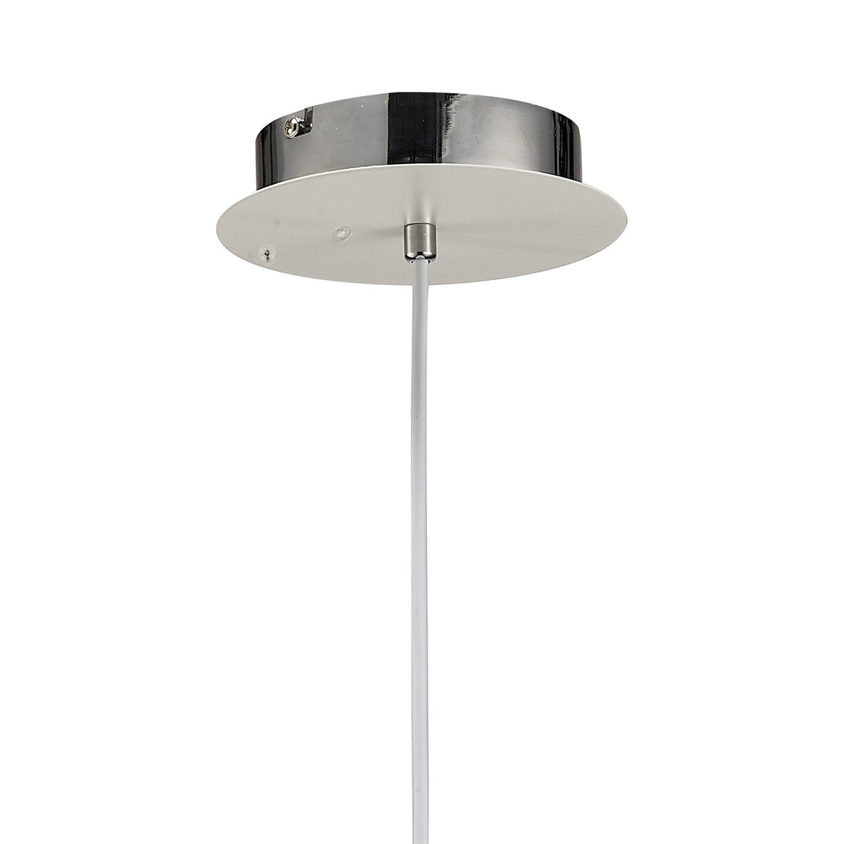 Salvio 15cm Ceramic LED Pendant Light 3W 4200K - Chrome & White