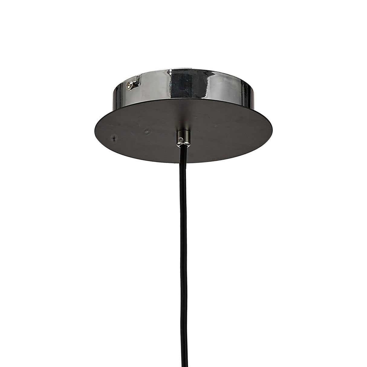Salvio 15cm Ceramic LED Pendant Light 3W 4200K - Chrome & Black