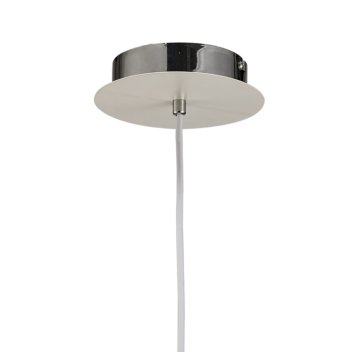 Salvio 16.5cm Ceramic LED Pendant Light 3W 4200K - Chrome & White