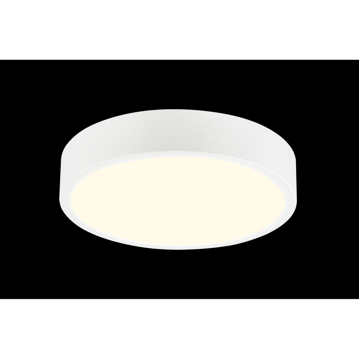 Saona Small Round LED Flush Ceiling Light 14W 3000K - White