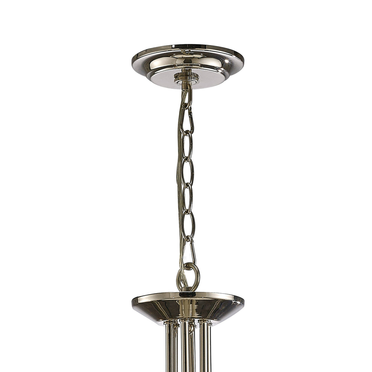 Saskia 72cm Round 6 Light Crystal Chandelier - Polished Nickel