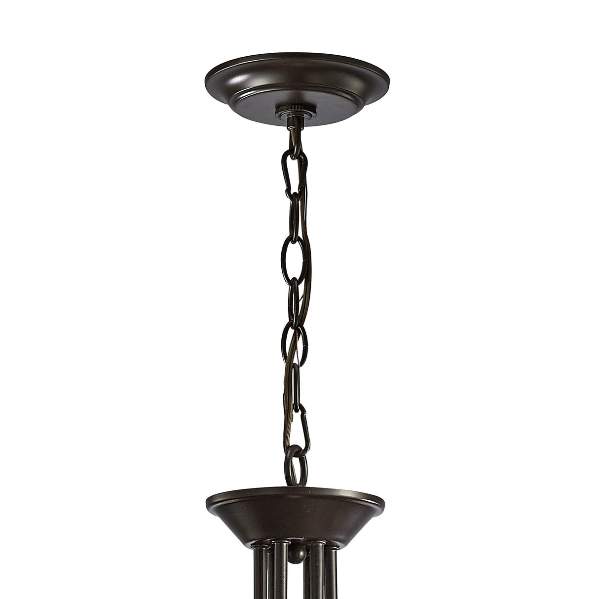 Saskia 72cm Round 6 Light Crystal Chandelier - Aged Bronze