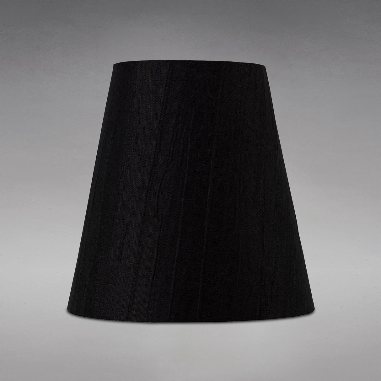 Wrinkle Clip-On Lampshade - Black, 8/13cm x 13cm