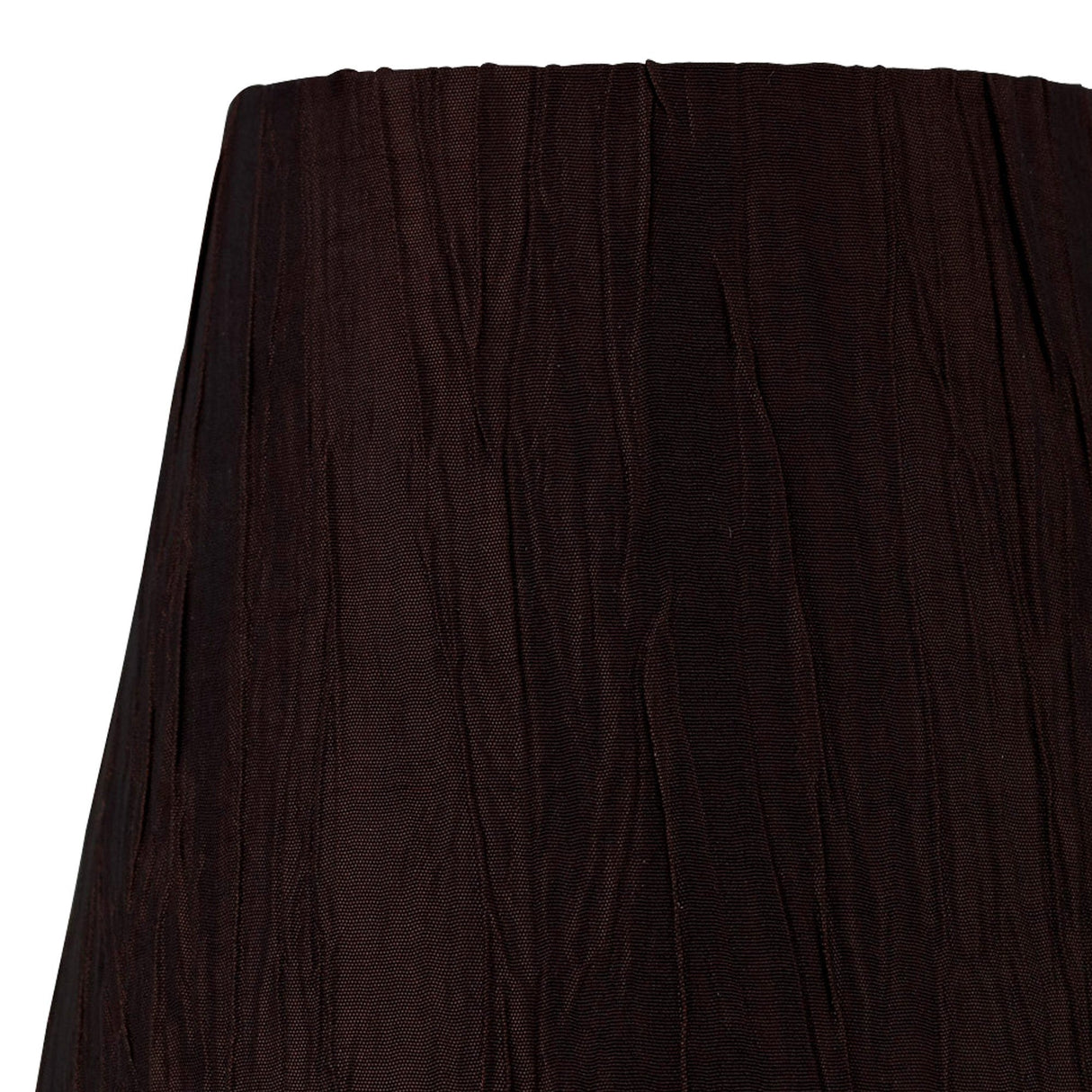 Wrinkle Clip-On Lampshade - Chocolate Brown, 8/13cm x 13cm