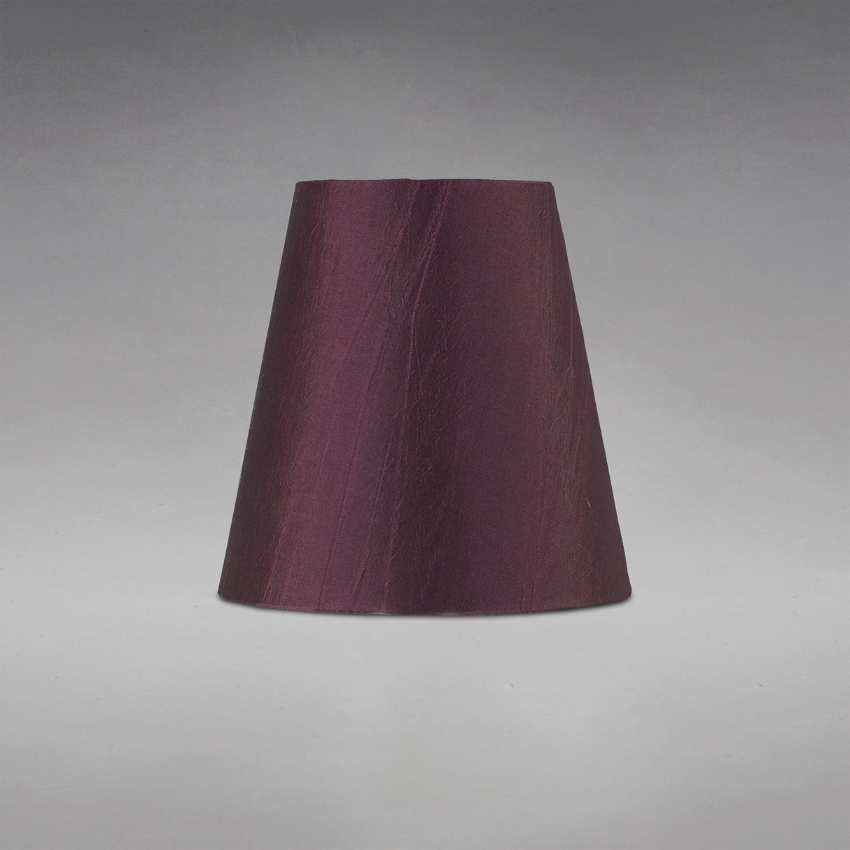 Wrinkle Clip-On Lampshade - Aubergine, 8/13cm x 13cm