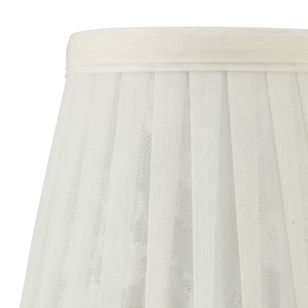 Organza Pattern Clip-On Lampshade - Cream, 8/13cm x 13cm