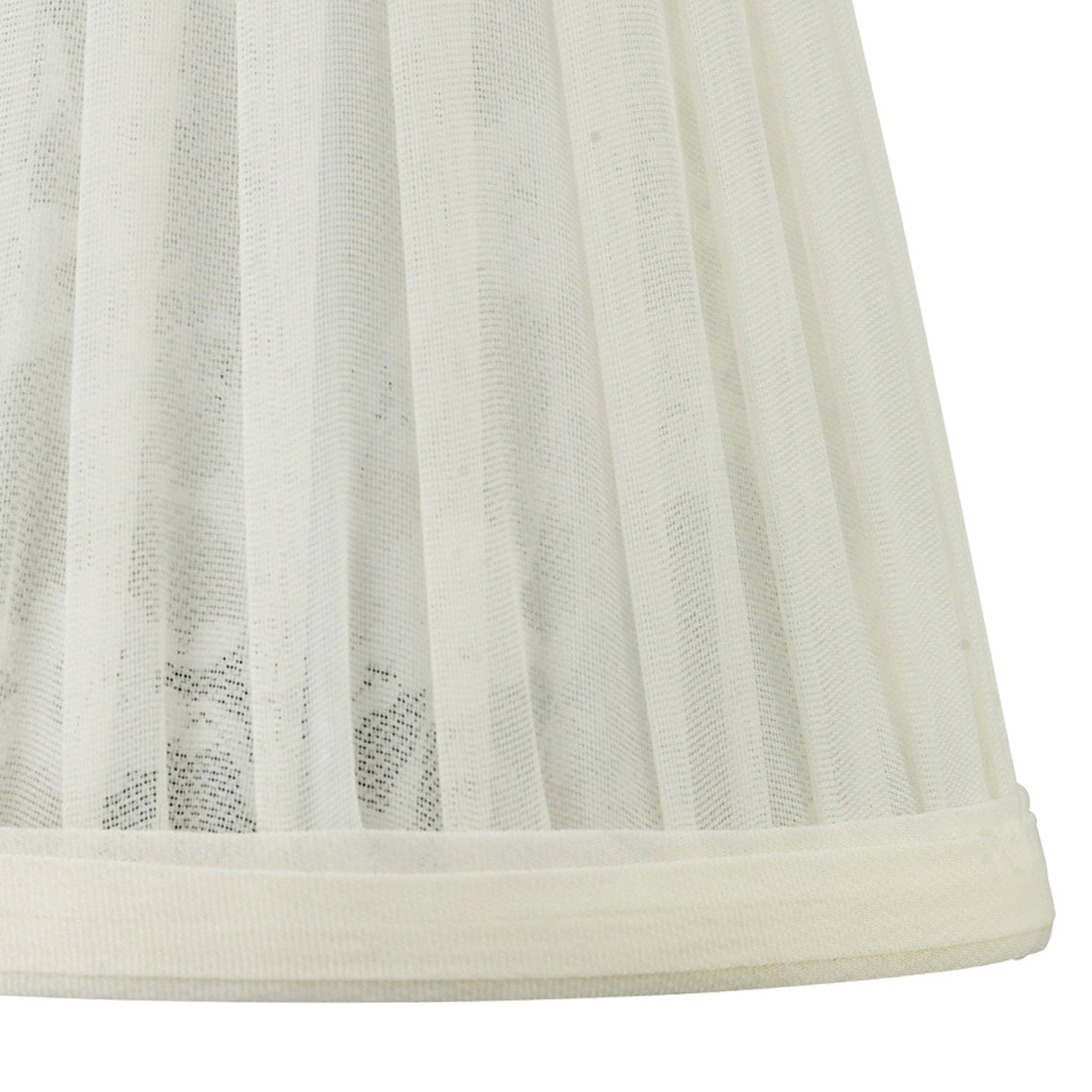 Organza Pattern Clip-On Lampshade - Cream, 8/13cm x 13cm