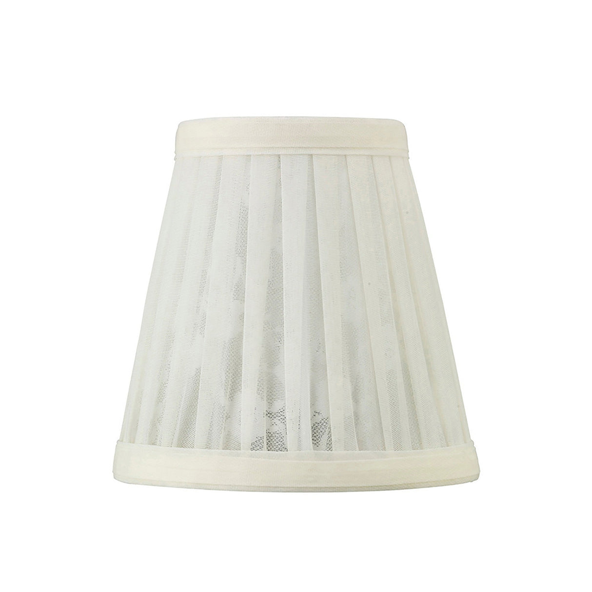 Organza Pattern Clip-On Lampshade - Cream, 8/13cm x 13cm