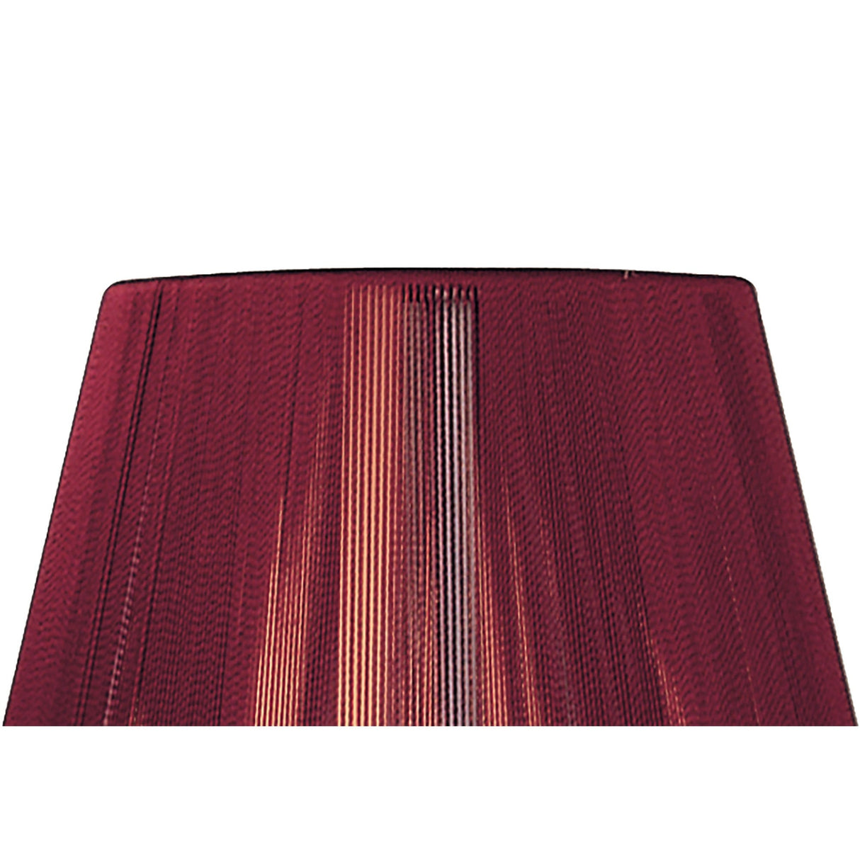 Clip-On Silk String Lampshade - Red Wine, 8/13cm x 11cm