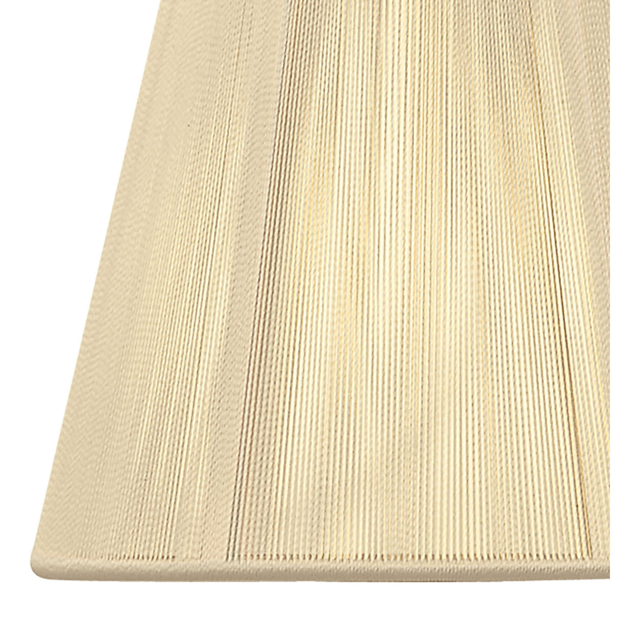 Clip-On Silk String Lampshade - Ivory Cream, 8/13cm x 11cm