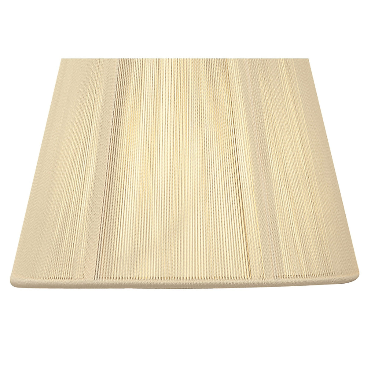 Clip-On Silk String Lampshade - Ivory Cream, 8/13cm x 11cm