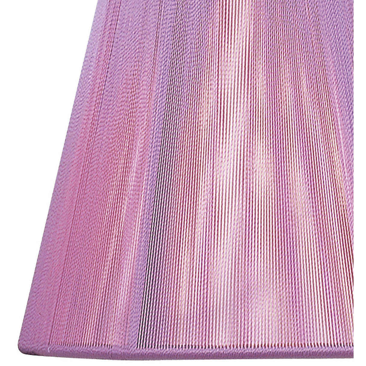 Clip-On Silk String Lampshade - Lilac Pink, 8/13cm x 11cm