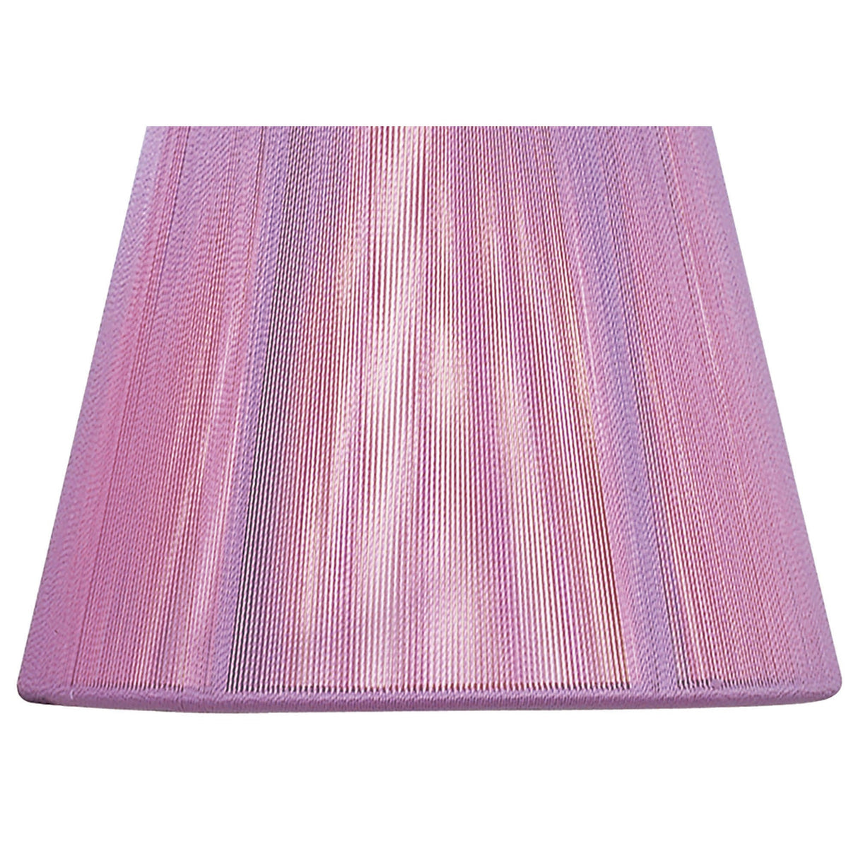 Clip-On Silk String Lampshade - Lilac Pink, 8/13cm x 11cm