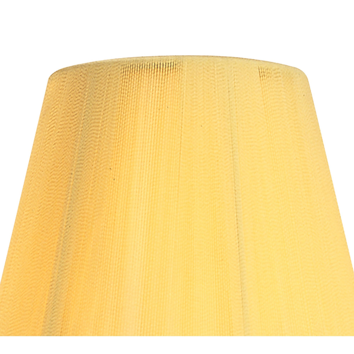 Clip-On Silk String Lampshade - Amber Cream, 8/13cm x 11cm