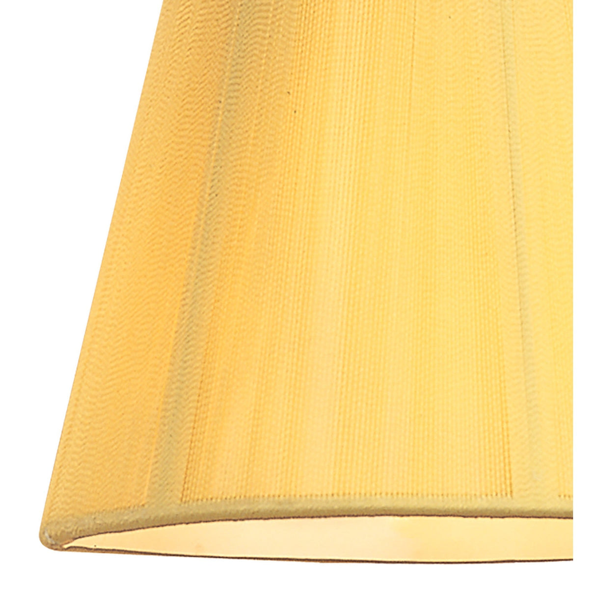 Clip-On Silk String Lampshade - Amber Cream, 8/13cm x 11cm