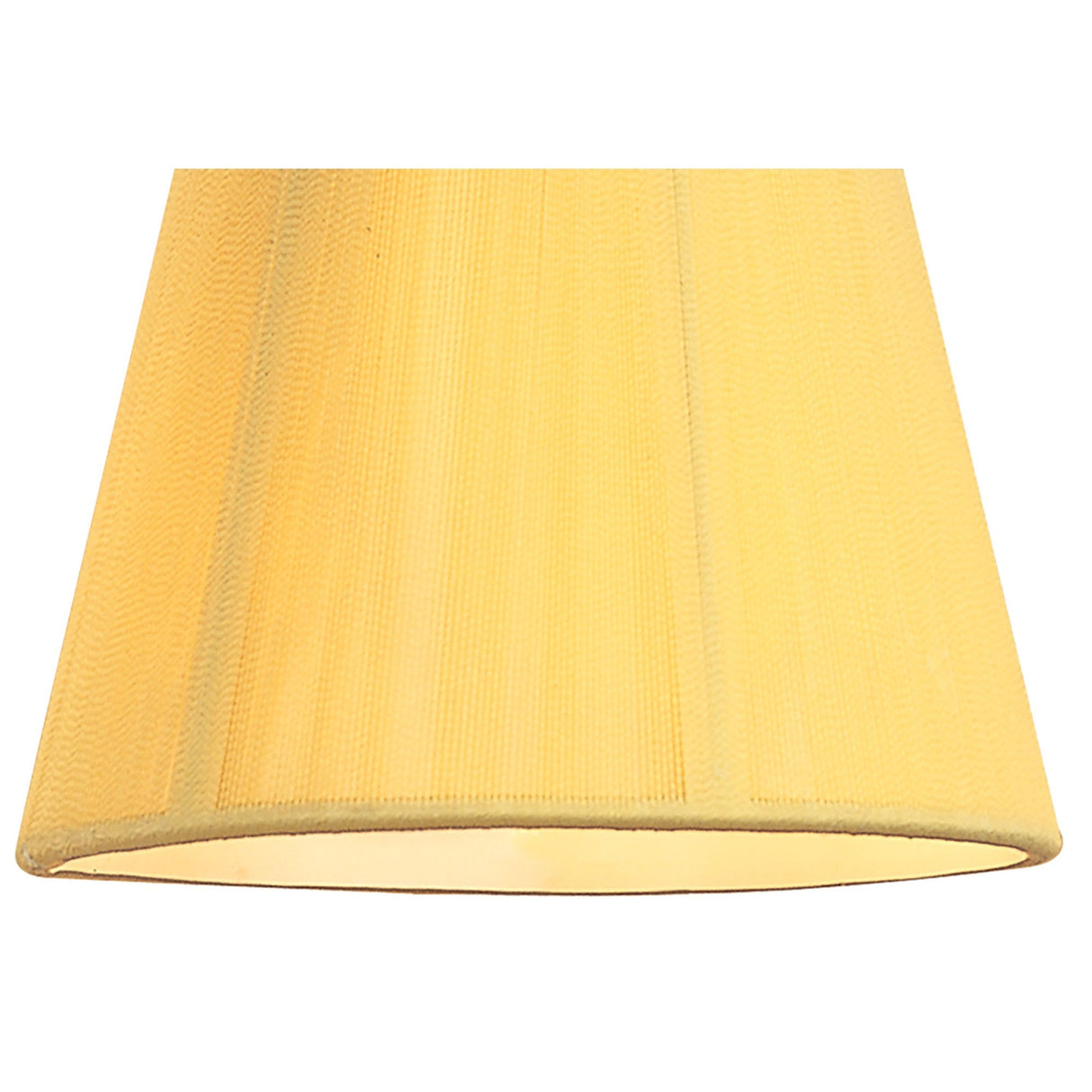 Clip-On Silk String Lampshade - Amber Cream, 8/13cm x 11cm
