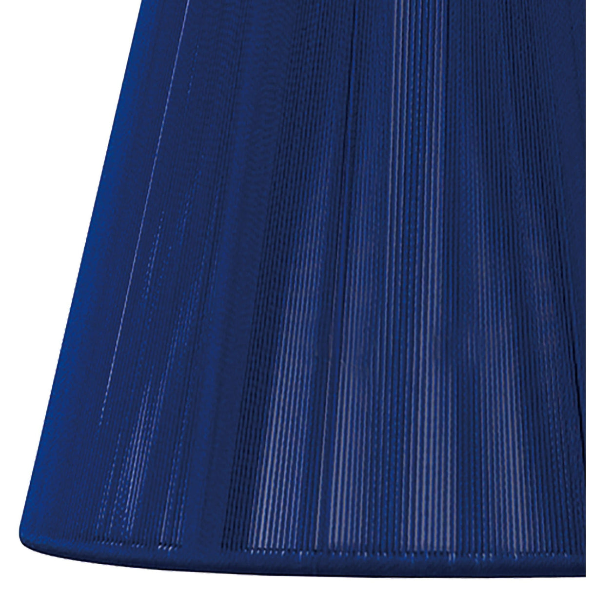 Clip-On Silk String Lampshade - Midnight Blue, 8/13cm x 11cm