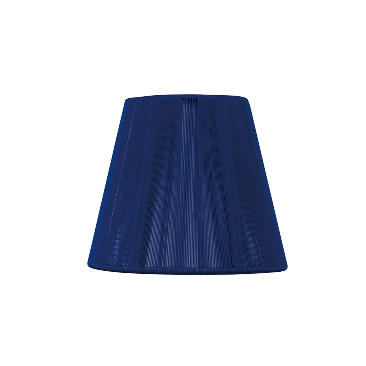 Clip-On Silk String Lampshade - Midnight Blue, 8/13cm x 11cm