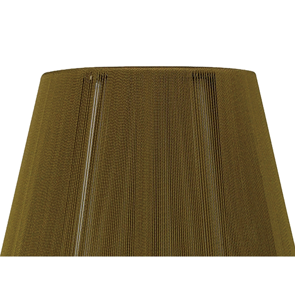Clip-On Silk String Lampshade - Olive, 8/13cm x 11cm