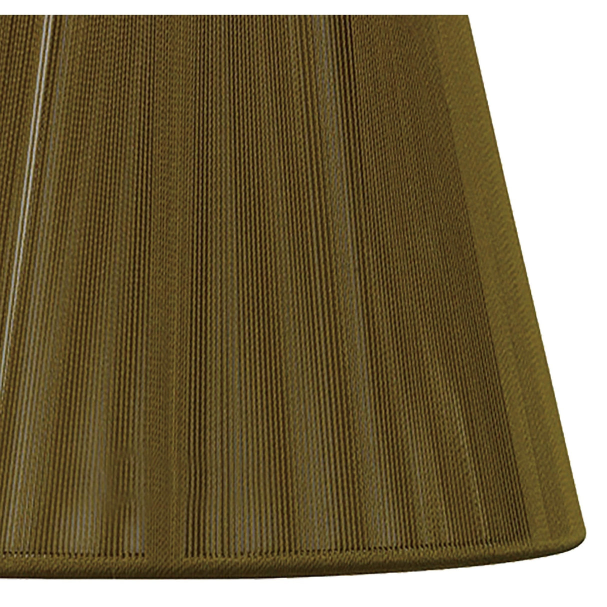 Clip-On Silk String Lampshade - Olive, 8/13cm x 11cm