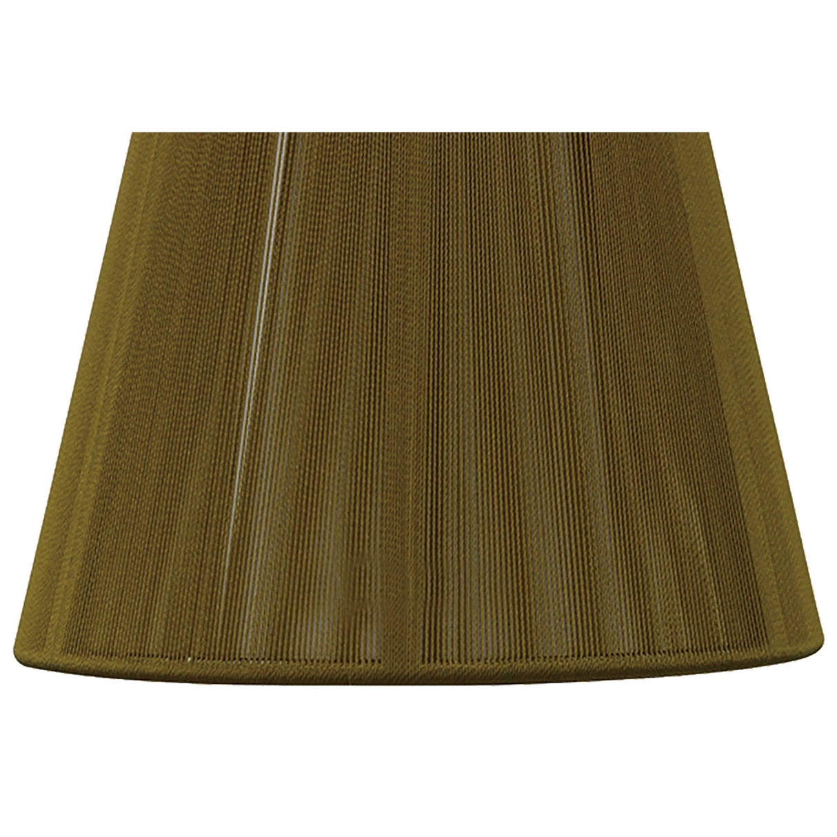 Clip-On Silk String Lampshade - Olive, 8/13cm x 11cm