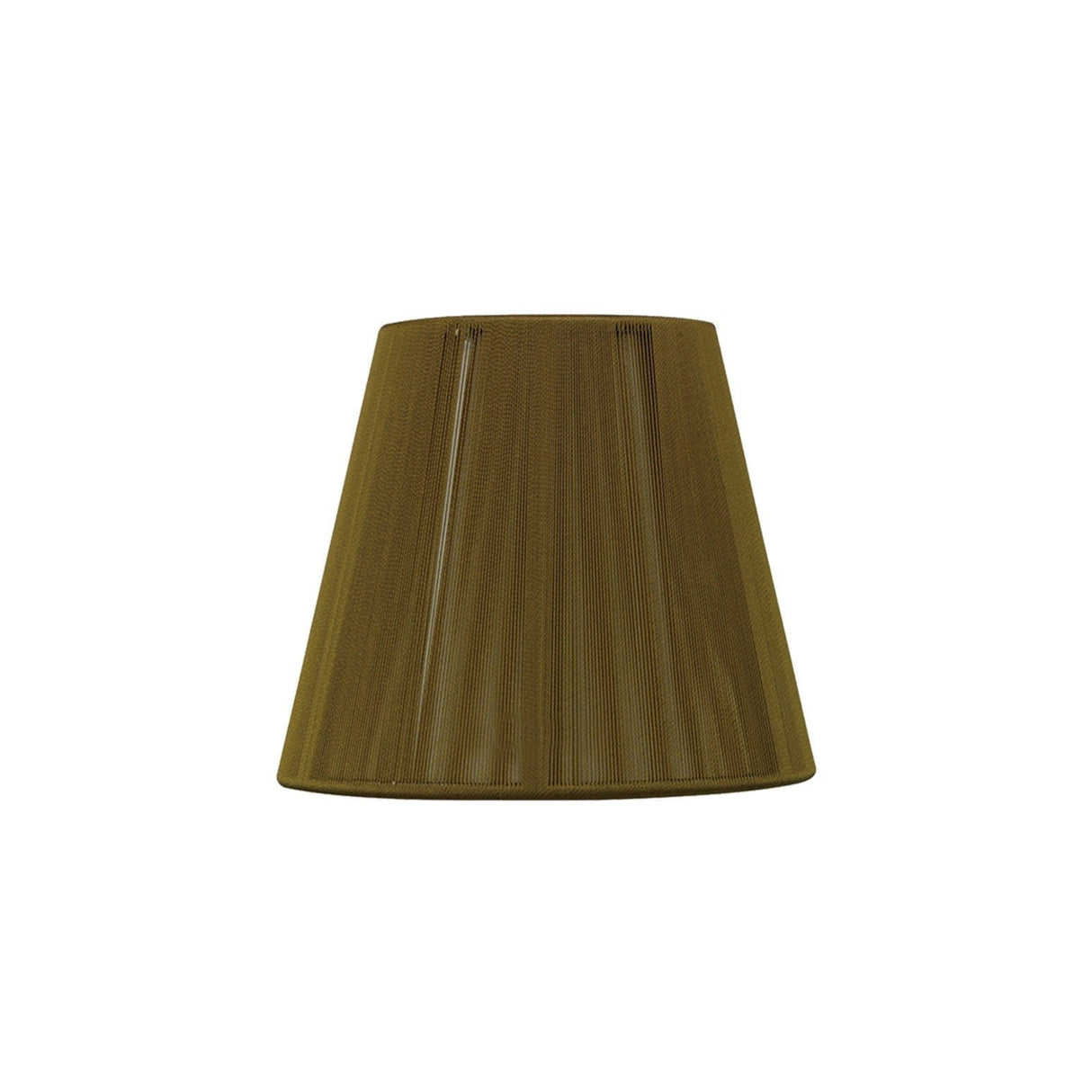 Clip-On Silk String Lampshade - Olive, 8/13cm x 11cm