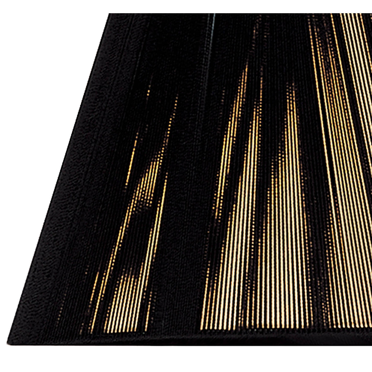 Silk String Lampshade - Black, 19/30cm x 20cm