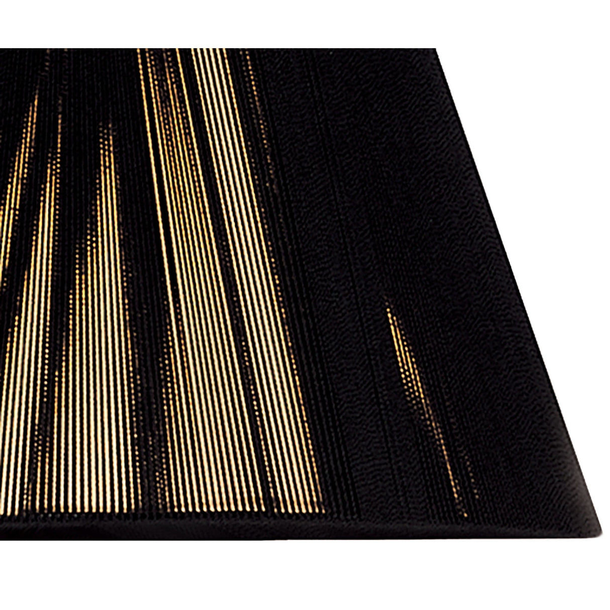 Silk String Lampshade - Black, 19/30cm x 20cm