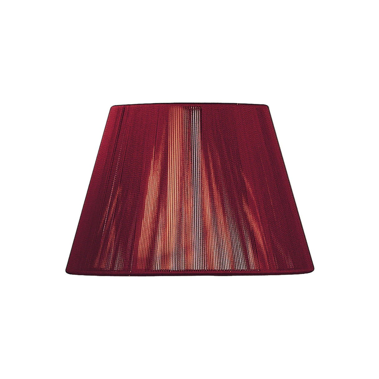 Silk String Lampshade - Red Wine, 19/30cm x 20cm