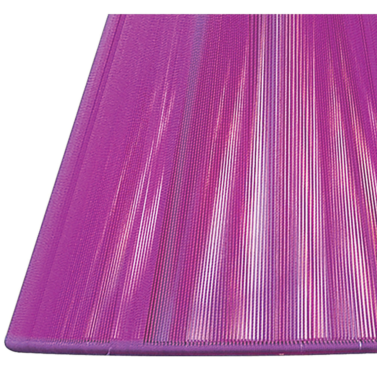 Silk String Lampshade - Purple Fuschia, 19/30cm x 19.5cm