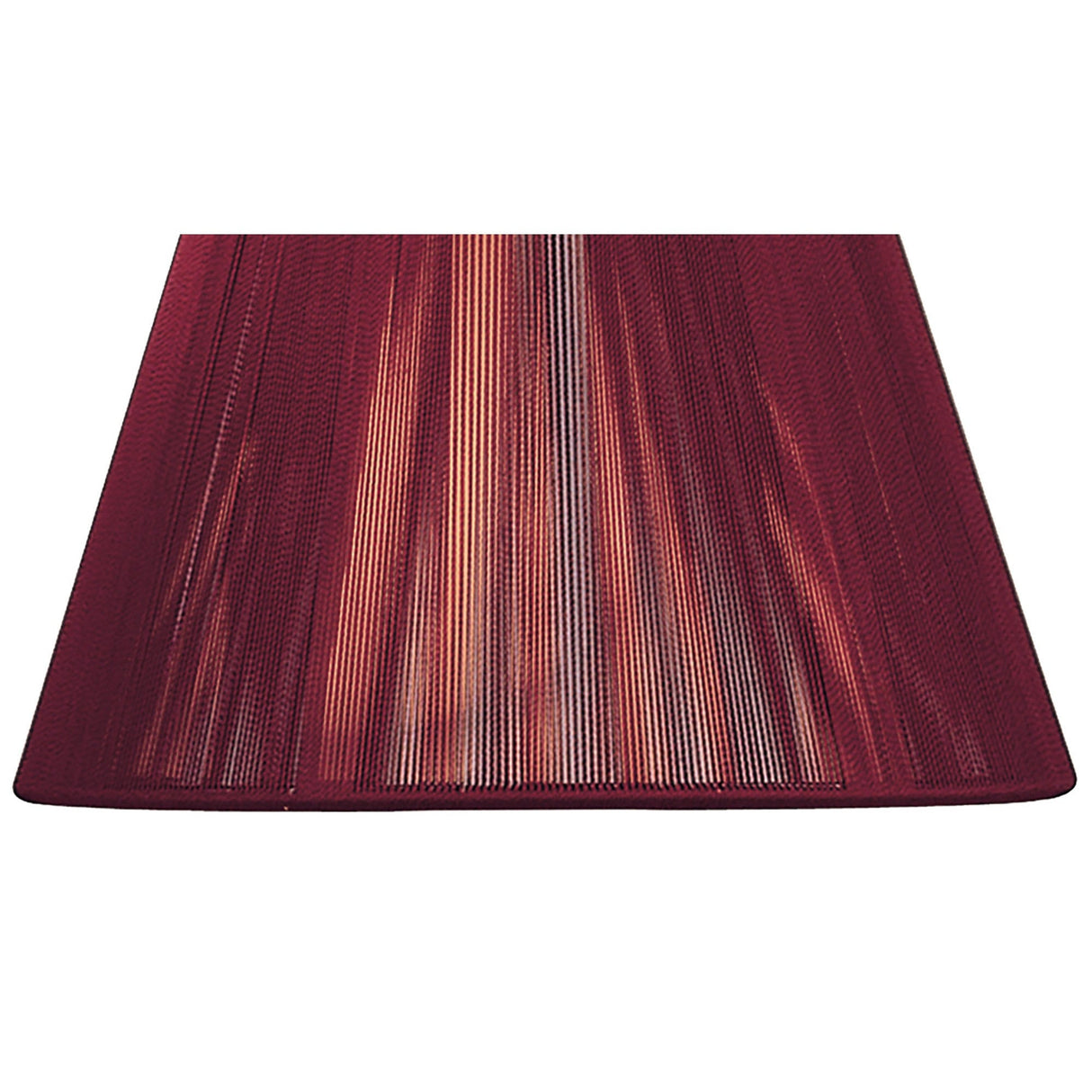 Silk String Lampshade - Red Wine, 25/40cm x 25cm