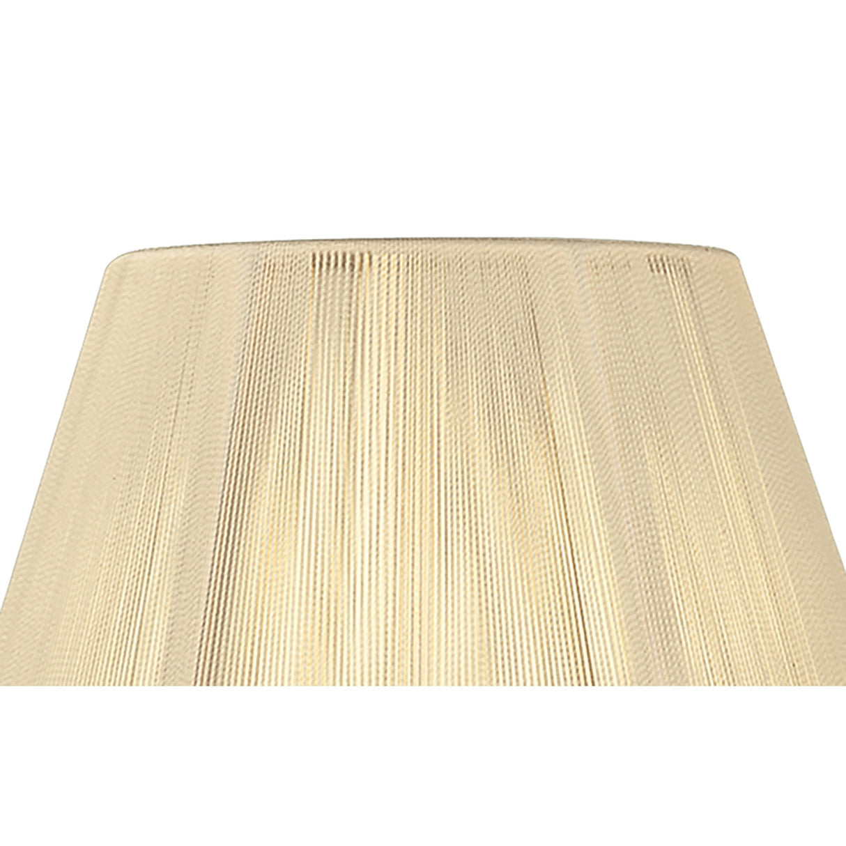 Silk String Lampshade - Ivory Cream, 25/40cm x 25cm