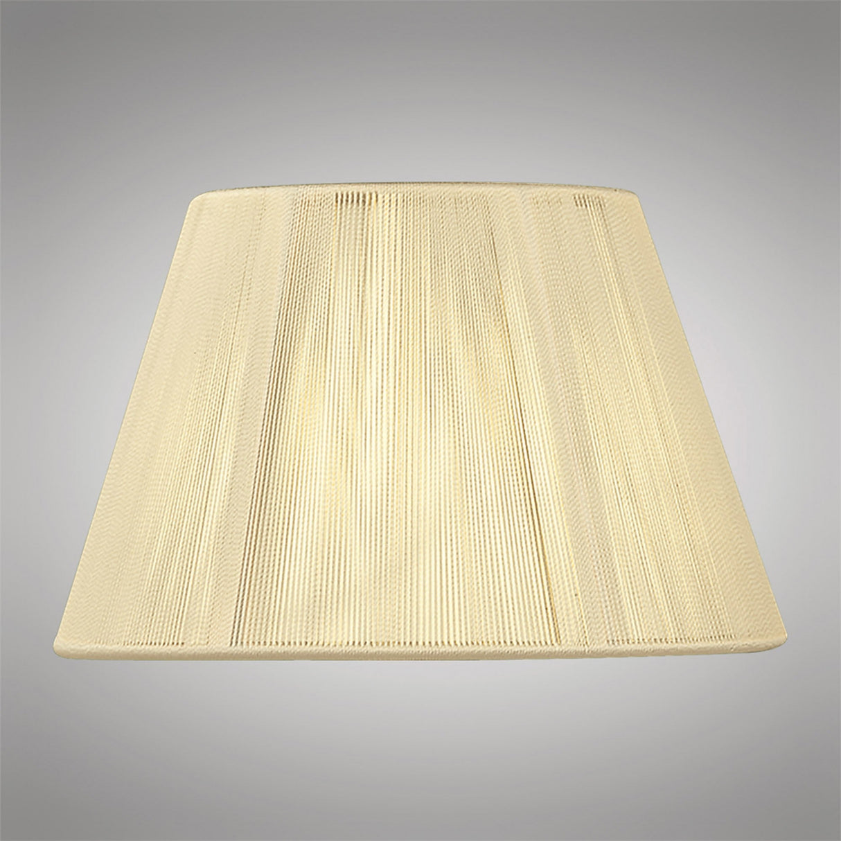 Silk String Lampshade - Ivory Cream, 25/40cm x 25cm