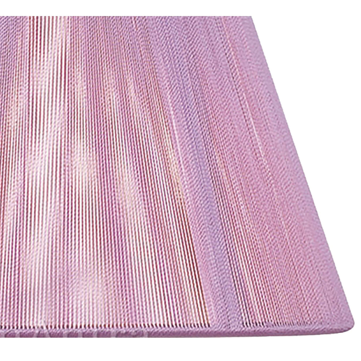 Silk String Lampshade - Lilac Pink, 25/40cm x 25cm