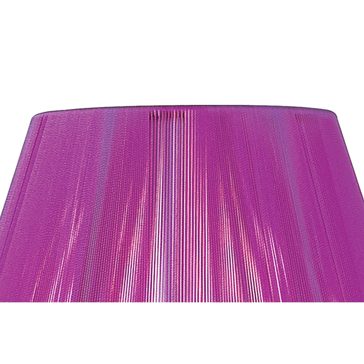 Silk String Lampshade - Purple Fuschia, 25/40cm x 25cm