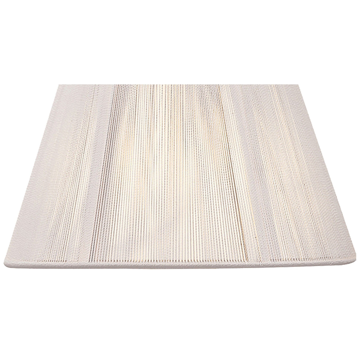 Silk String Lampshade - Ivory White, 25/40cm x 25cm