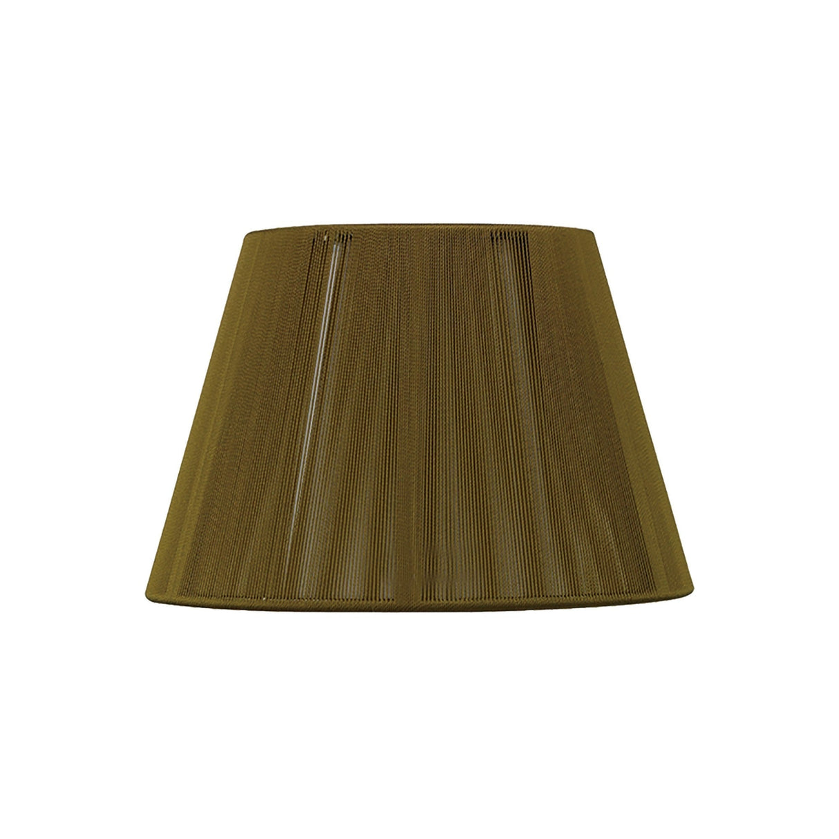Silk String Lampshade - Olive, 19/30cm x 20cm