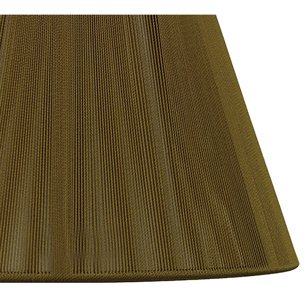 Silk String Lampshade - Olive, 25/40cm x 25cm
