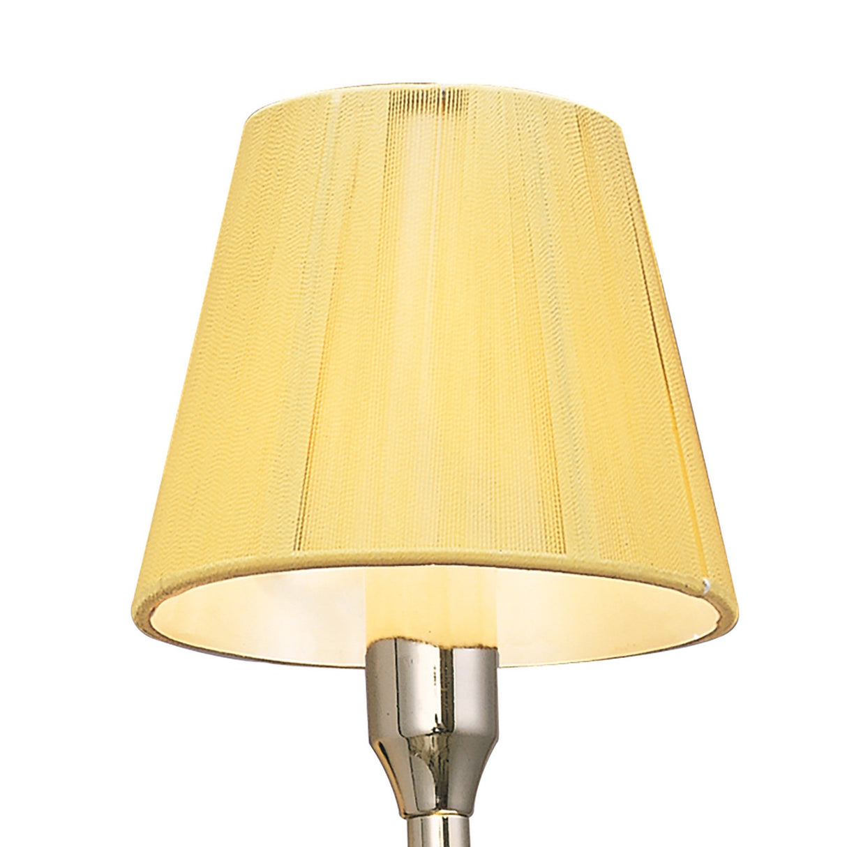 Siena LEft 1 Light Crystal Wall Light With Switch - Brass With Amber Shade