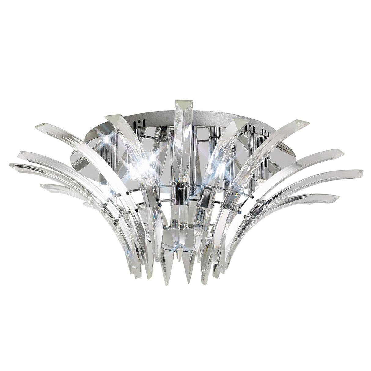 Sinclair 6 Light Semi-Flush Ceiling Light – Polished Chrome