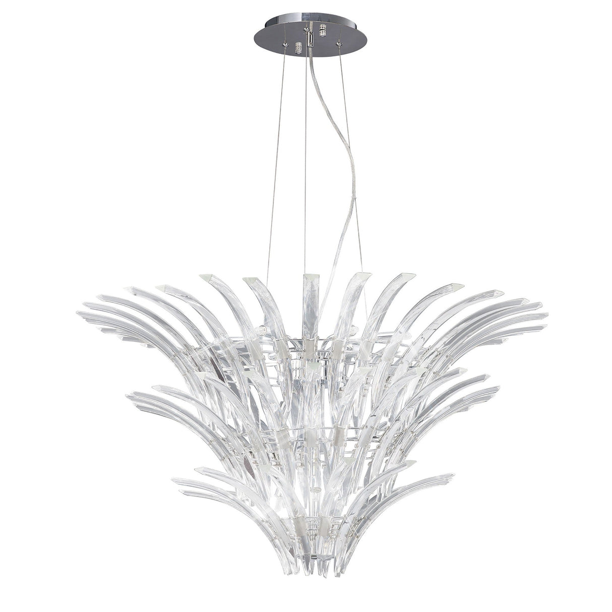 Sinclair 90cm 12 Light Chandelier - Polished Chrome