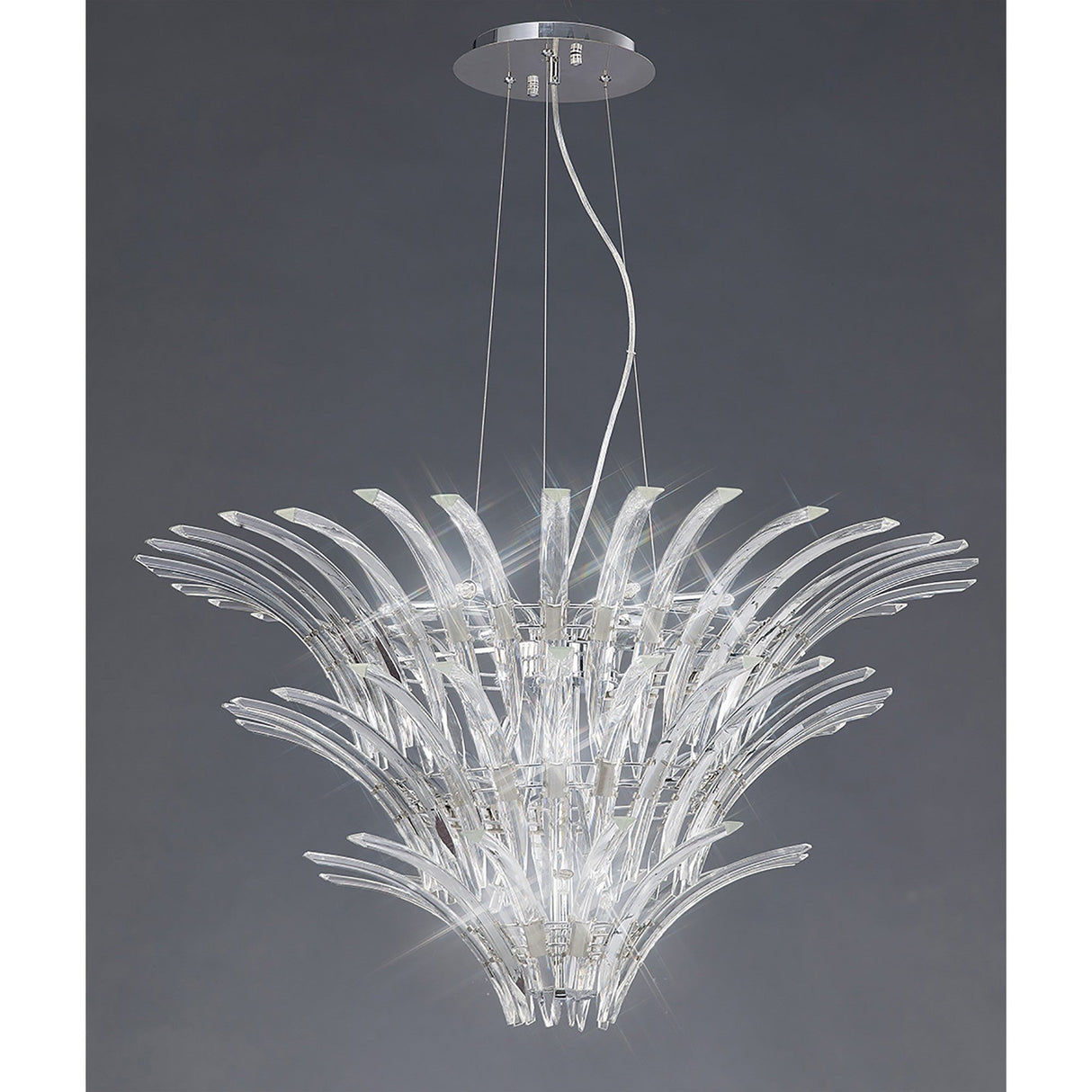 Sinclair 90cm 12 Light Chandelier - Polished Chrome