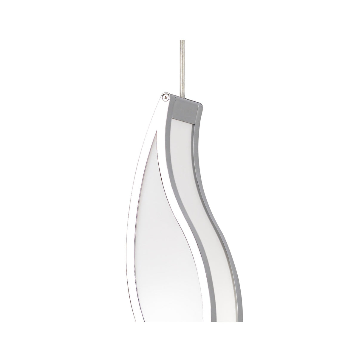 Sintesys 15cm 1 Light Pendant Light - Chrome & White